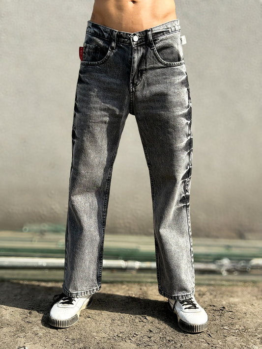 GREY ACID DENIM