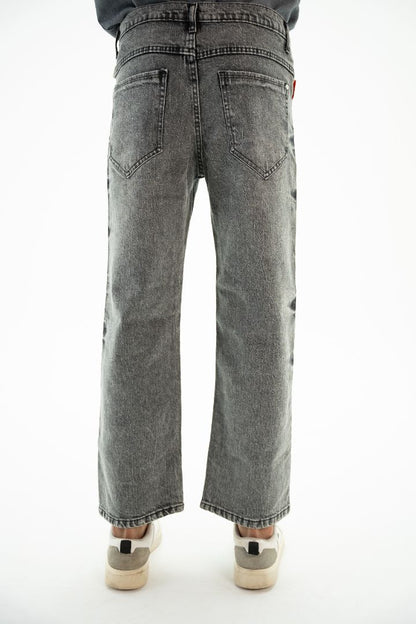 GREY ACID DENIM